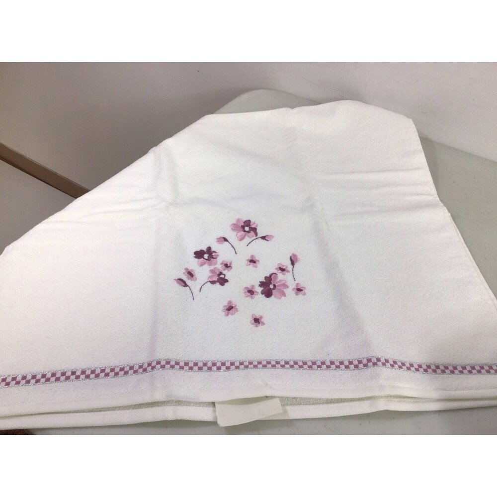 Vintage Antique Rose Towel Set Floral Embroidered New - Picture 5 of 8